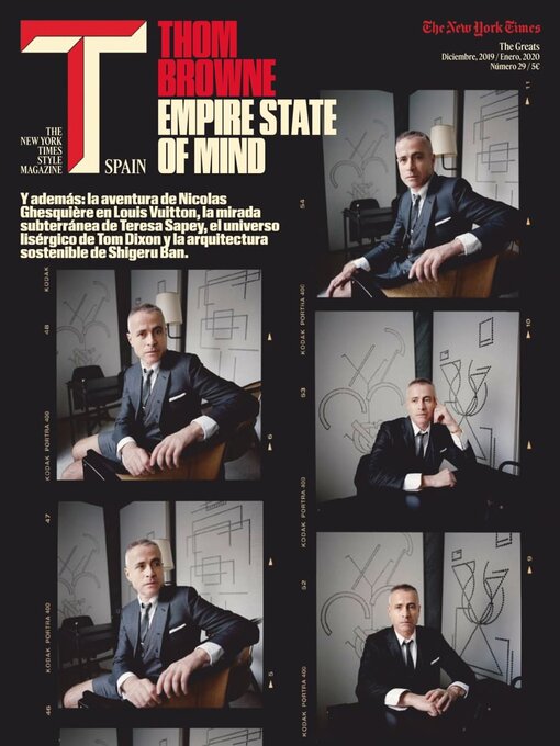 Umschlagbild für T Magazine SPAIN: Diciembre 2019 - Enero 2020